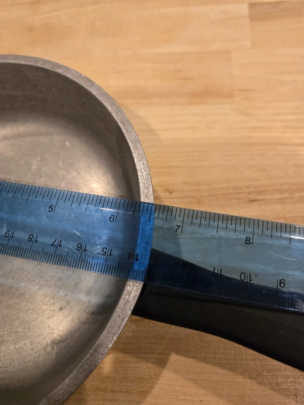 Vintage Club Aluminum Turquoise Blue Skillet Frying Pan No Lid 7 Inch MCM